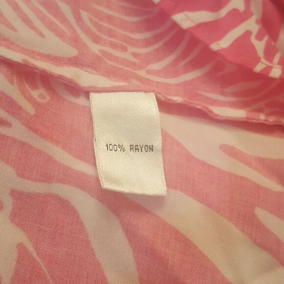 LILLY PULITZER Hot Pink/White Tunic - Size Small‎ - Picture 5 of 5